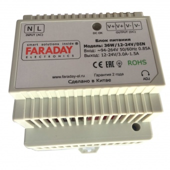   36W/12-24V/DIN Faraday